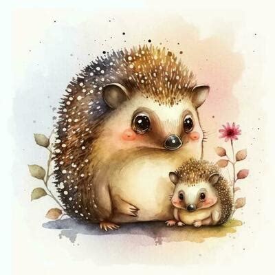 Hedgehog Watercolor Stock Photos, Images and Backgrounds for Free Download