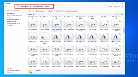 how to locate windows system fonts folder - YouTube