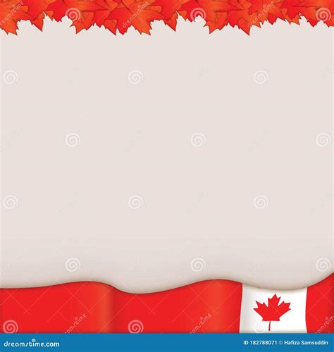 Canada Flag Template Design Stock Vector - Illustration of symbolic ...