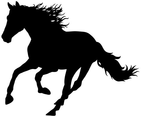 Mustang Clip art - Running Horse Silhouette PNG Transparent Clip Art Image png download - 8000* ...