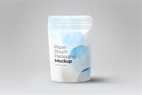 Paper Pouch Packaging Mockup - Design Cuts