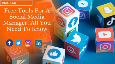 Free Tools For A Social Media Manager: All You Need To Know