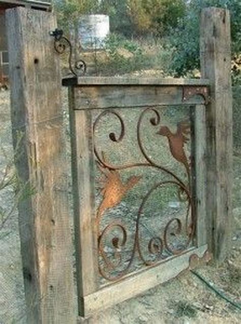 46 Stunning Rustic Garden Gates Ideas - Trendehouse Garden Gates And Fencing, Backyard Gates ...