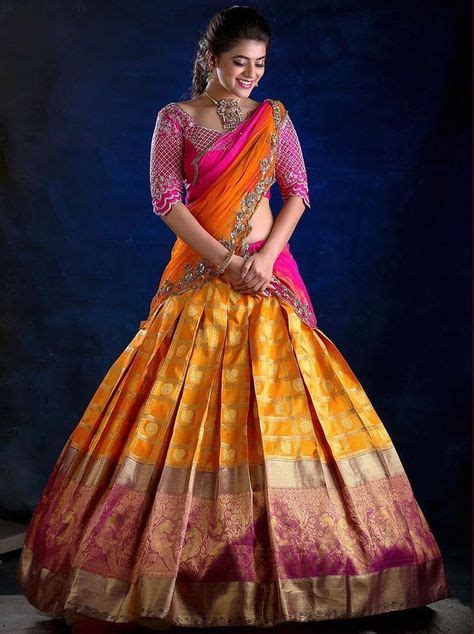 40+ Langa voni ideas | half saree designs, lehenga designs, saree designs