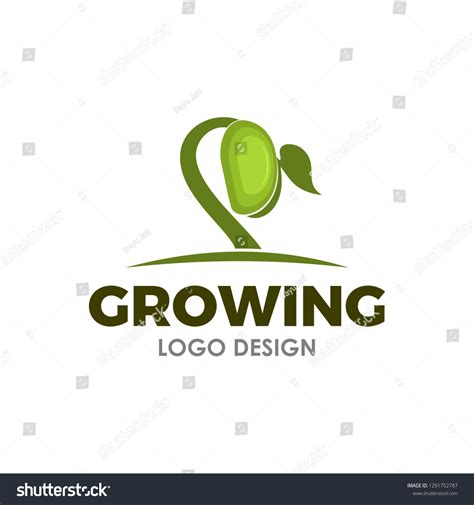 Growing Seed Logo Design Inspiration Stock Vector (Royalty Free ...