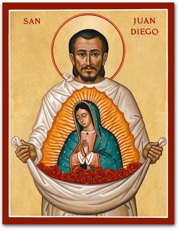 Men Saint Icons: St. Juan Diego Icon | Monastery Icons