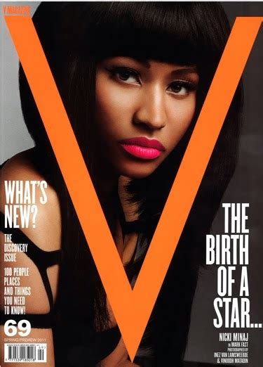 Lacroix the Beauty Blog: Nicki Minaj Covers V Mag in Chanel Beaute