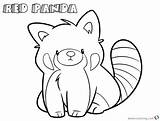 Red Panda Coloring Page Printable sketch template