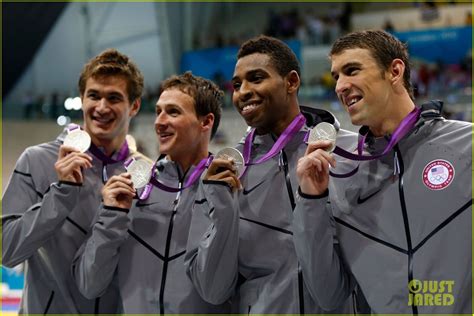 U.S. Men's Swimming Team Wins Silver in 4x100m Freestyle Relay Final: Photo 2693952 | 2012 ...