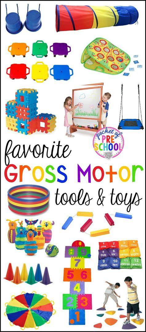 gross motor toys and tools for indoor and outdoor recess for little learners