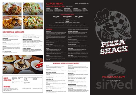 Pizza Shack menu in Willis, Texas, USA