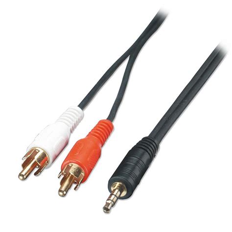 3m Premium Audio Cable - 3.5mm Stereo Jack Male to 2 x Phono Male ...