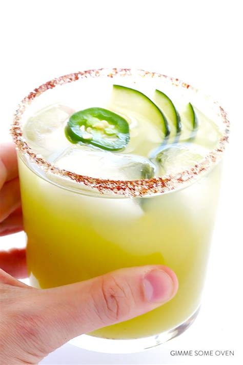 Spicy Cucumber Margaritas | Gimme Some Oven