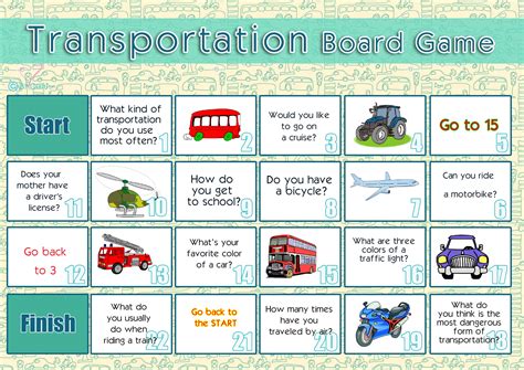 Transportation Board Game. A board game for beginners and intermediate ...