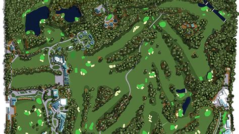 Augusta National Course Map - Home Of The Masters