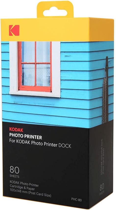 Kodak Dock & Wi-Fi Photo Printer Cartridge Refill & Photo Paper (80 Pack) - Walmart.com