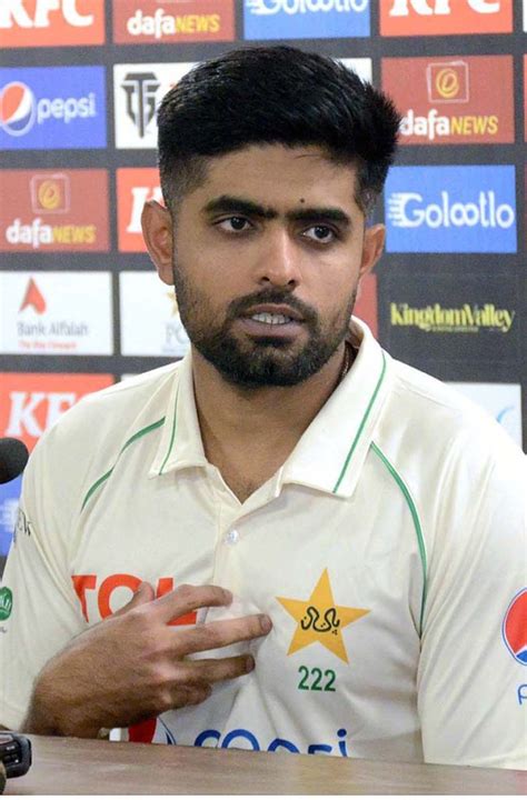 Pakistan Cricket Team captain Babar Azam addressing pre-series press ...