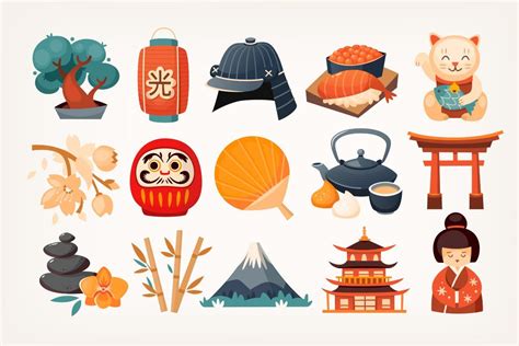 Japanese stickers | Japanese illustration, Japanese art, Japan icon