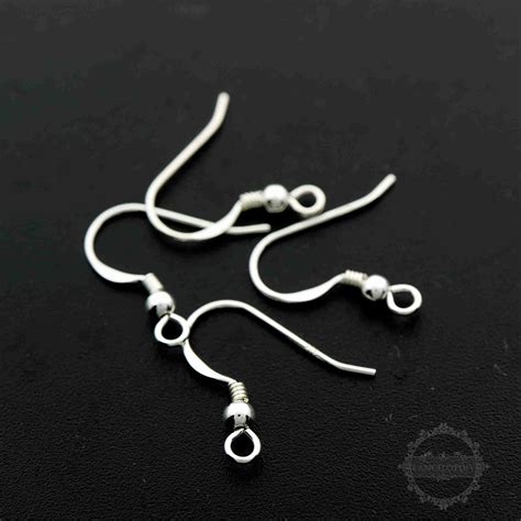 10Pcs 18.9MM Solid 925 Sterling Silver Hook Earrings DIY Supplies Findings 1702159 |1702159|