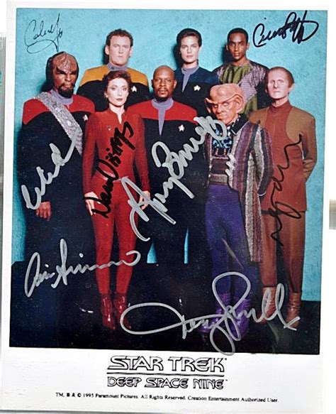 Star Trek DS9 Cast Signed Photo X8 W/COA - Etsy