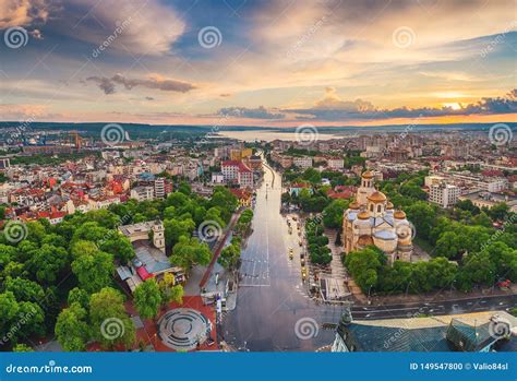 The Cathedral of the Assumption in Varna, Aerial View Stock Photo - Image of assumption ...