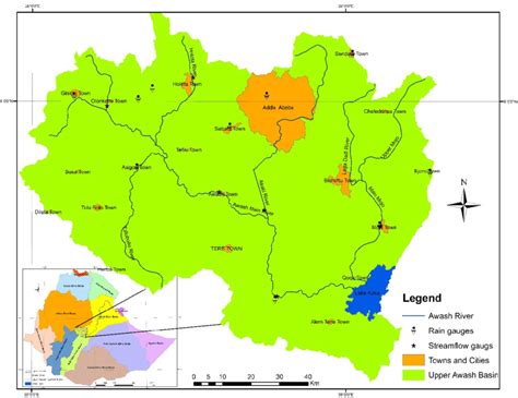 Upper Awash basin location map. | Download Scientific Diagram