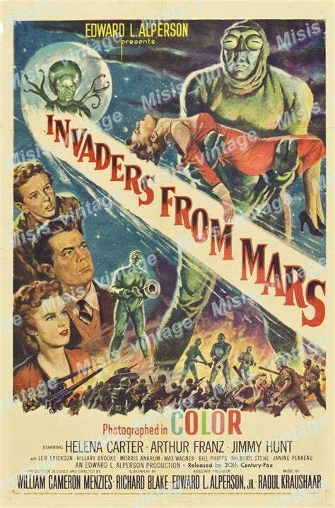 Invaders From Mars 1953 Vintage Movie Poster Reprint 18