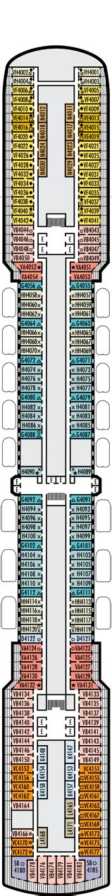 MS Zuiderdam Deck plan & cabin plan