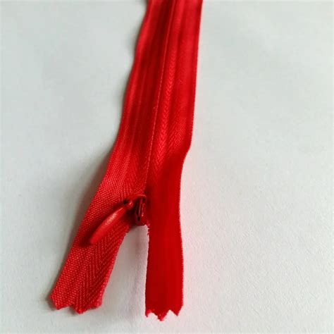 15pcs 3# Length 28cm 11 inches red invisible zipper for clothes accessories cushion dress skirt ...