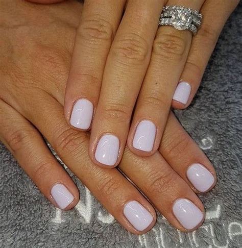 34 Gorgeous Natural Summer Nail Color Designs Ideas | Purple nails, Light purple nails, White ...