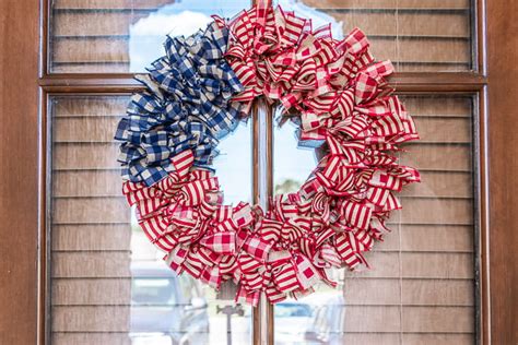 Make a July 4th Ribbon Wreath With Just Two Supplies! - DIY Beautify ...