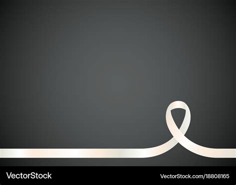 Lung cancer awareness ribbon Royalty Free Vector Image