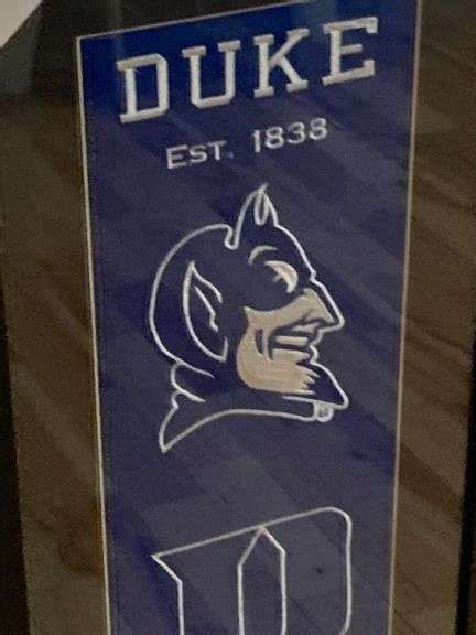 Duke Blue Devils Large Football Collectors Sign NEW - Trice Auctions