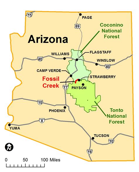 Coconino National Forest Map – Map Of The Usa With State Names