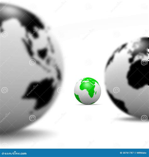 Green World Concept stock illustration. Illustration of render - 30761787