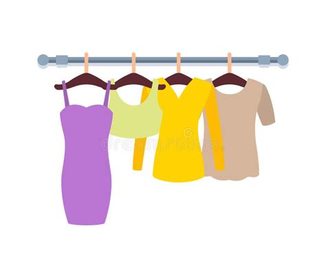 T-shirts And Blouses . Vector Clothes For Women Stock Vector - Illustration of nobody, collar ...