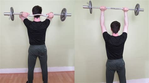 EZ Bar Overhead Tricep Extension (Standing and Seated)