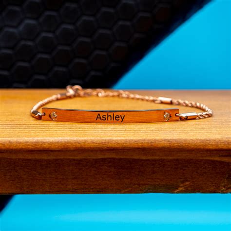 Personalized Bracelet for Women Personalized Gift Engraved - Etsy