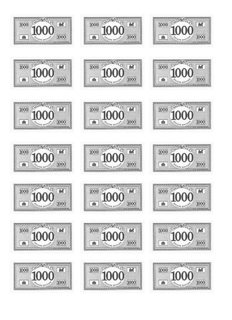 Printable Monopoly Money Pdf - Printable Word Searches