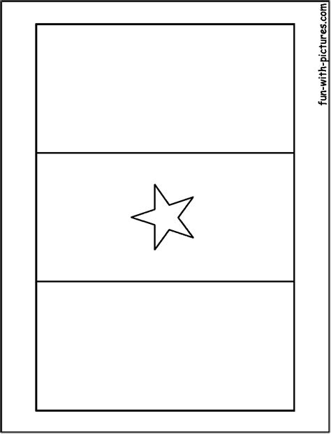 Cameroon Flag Coloring Page