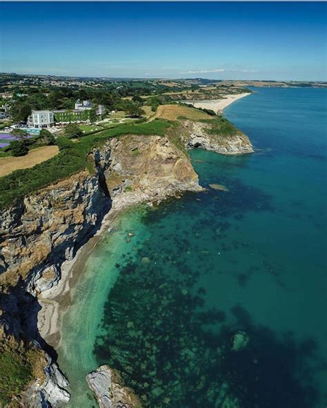 Thanks @walkingdrone for sharing this incredible image of Carlyon Bay ...