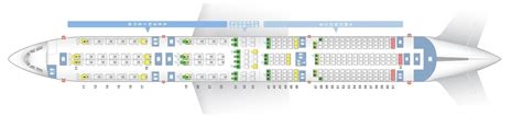 Seat Map and Seating Chart Singapore Airlines Airbus A350 900 Three Class Long Haul Flight ...