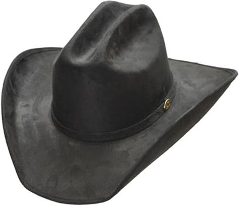 Amazon.com: Black Faux Suede Cattleman Cowboy Waterproof Hat - Small : Everything Else