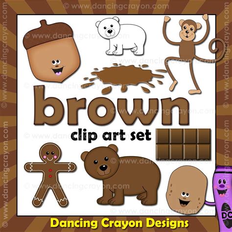 Brown Clipart - Things that are brown color