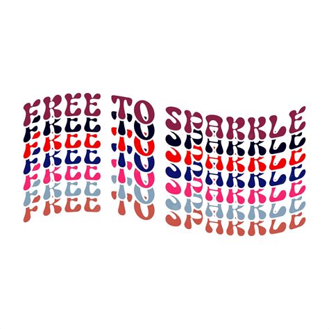 Premium Vector | A colorful display of free to sparkle and sparkle text.