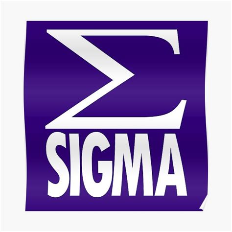 "Sigma symbol" Poster for Sale by Glojet | Redbubble