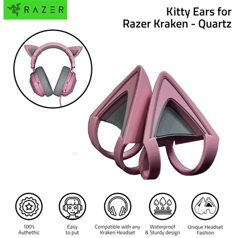 RAZER Kitty Cat Ears Attachable Accessory For Kraken Gaming Headphone | Lazada PH