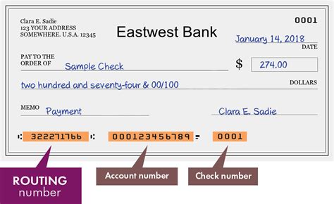 322271766 — Routing Number of Eastwest Bank in El Monte