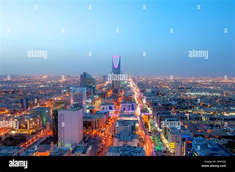 Riyadh skyline at night #7, Capital of Saudi Arabia Stock Photo - Alamy