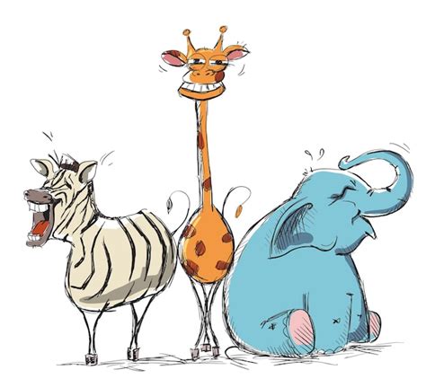 Laughing Zebra Cartoon